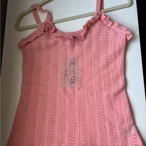 Juicy Couture Pink Ruffle Cashmere Top- M